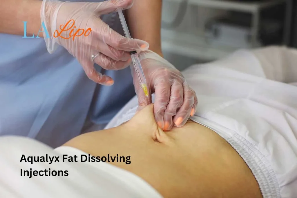 woman having fat dissolving injections Greater London (Barnet) in the stomach