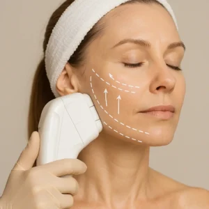Woman having HI-FU to reduce wrinkles call LA LIPO Greater London (Barnet) Now!