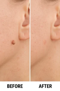 Skin tags removal Greater London (Barnet) before and after