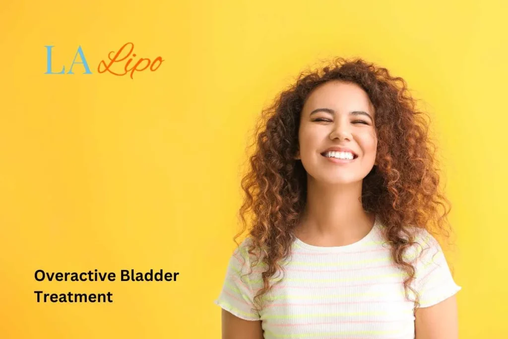 woman smiling about overactive bladder treatment Greater London (Barnet) solutions